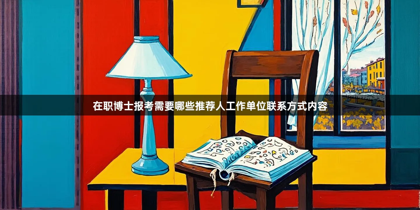 在职博士报考需要哪些推荐人工作单位联系方式内容