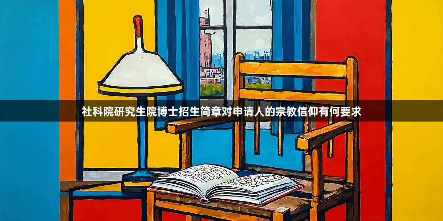 社科院研究生院博士招生简章对申请人的宗教信仰有何要求