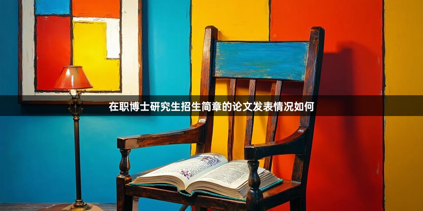 在职博士研究生招生简章的论文发表情况如何