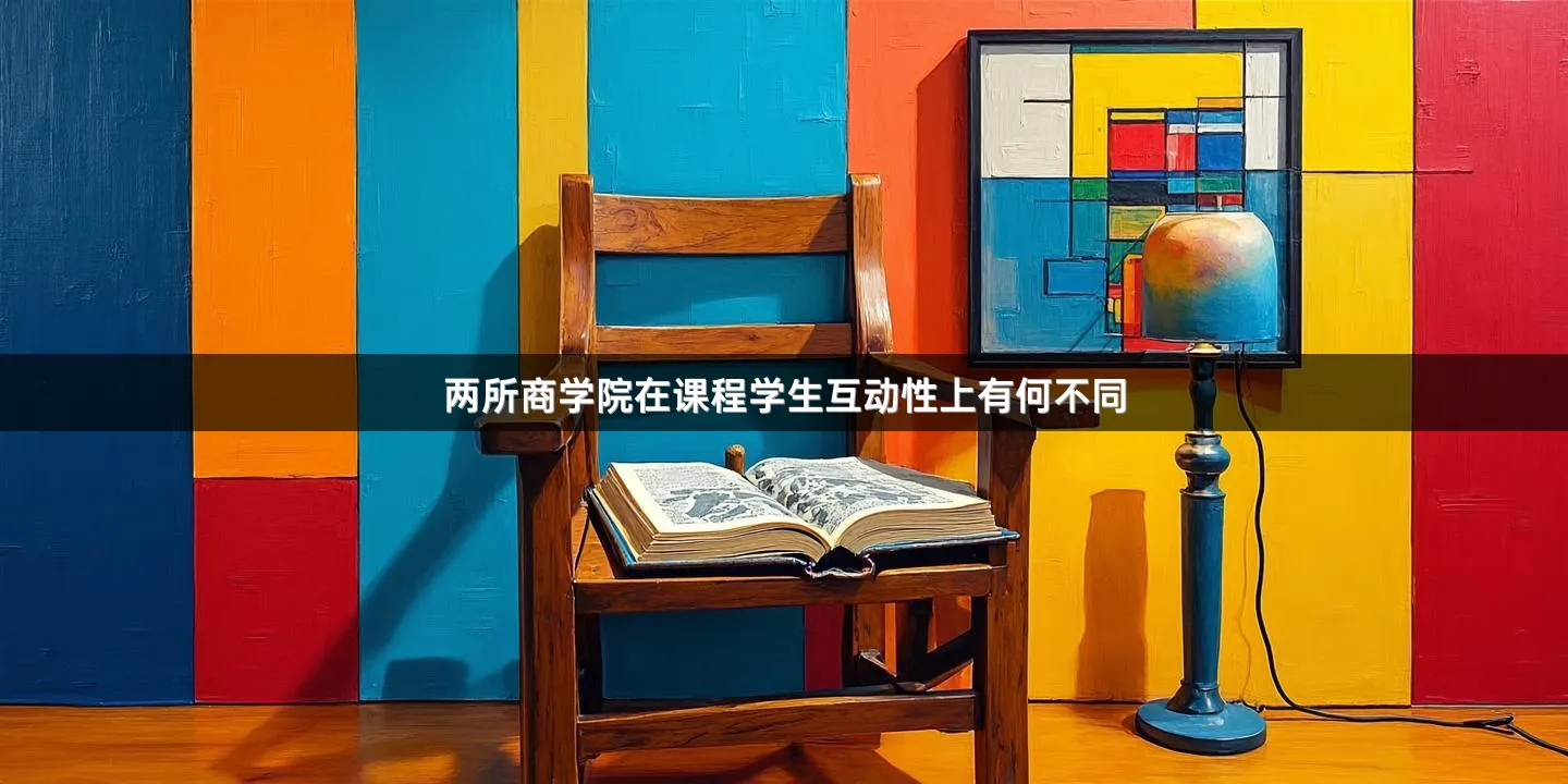 两所商学院在课程学生互动性上有何不同
