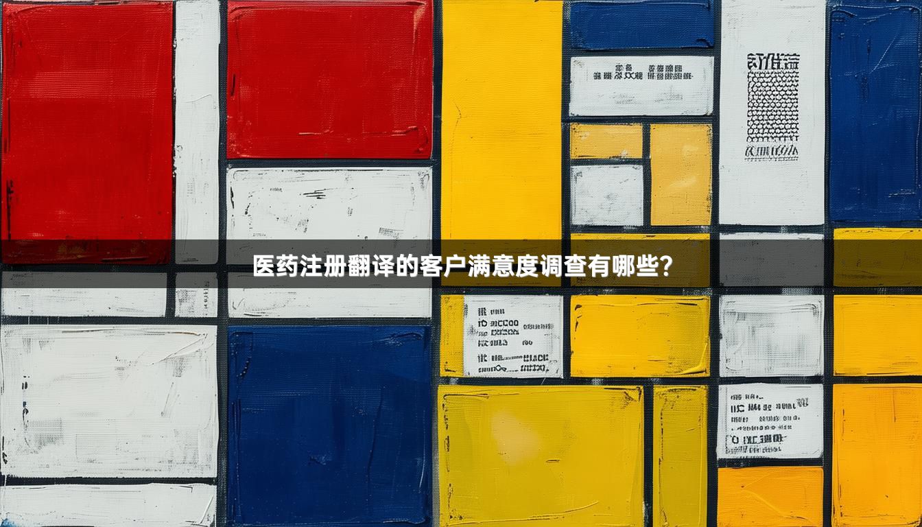 医药注册翻译的客户满意度调查有哪些？