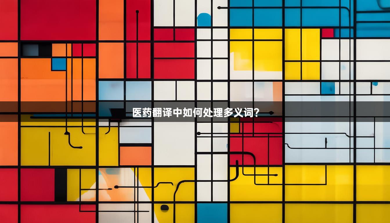 医药翻译中如何处理多义词？