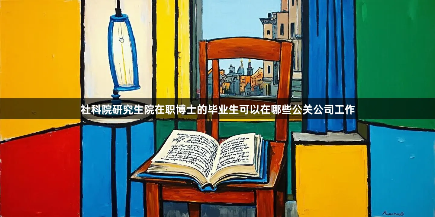 社科院研究生院在职博士的毕业生可以在哪些公关公司工作