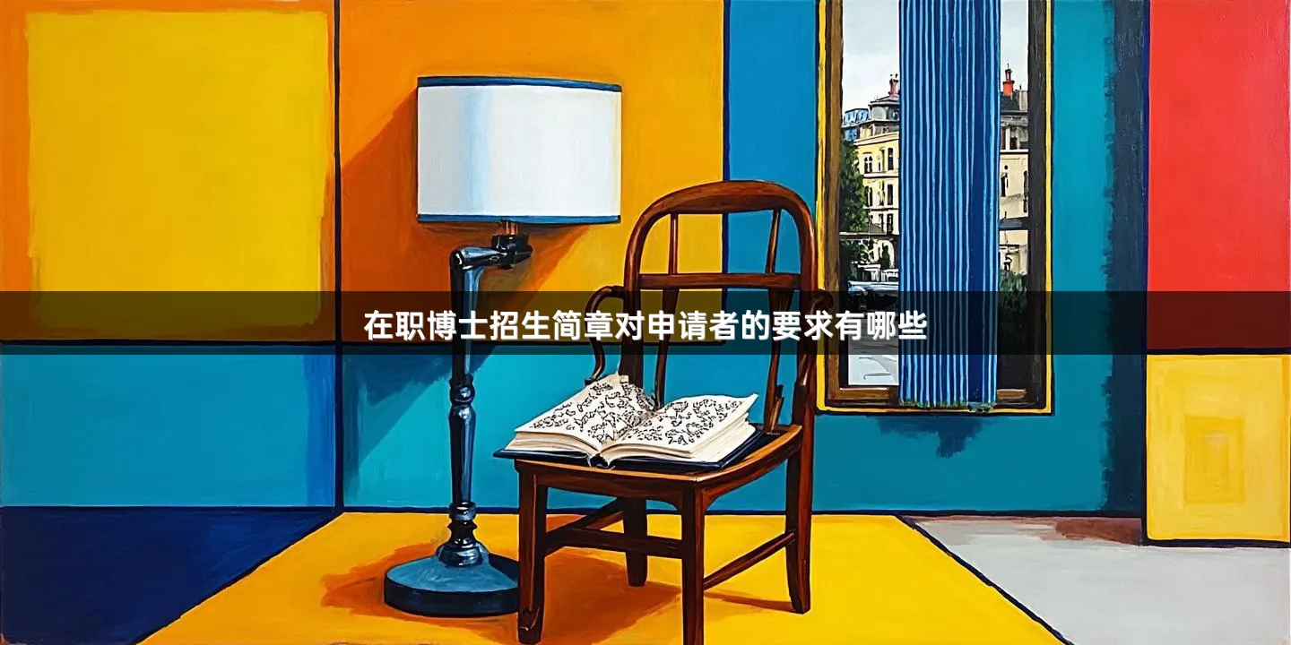 在职博士招生简章对申请者的要求有哪些
