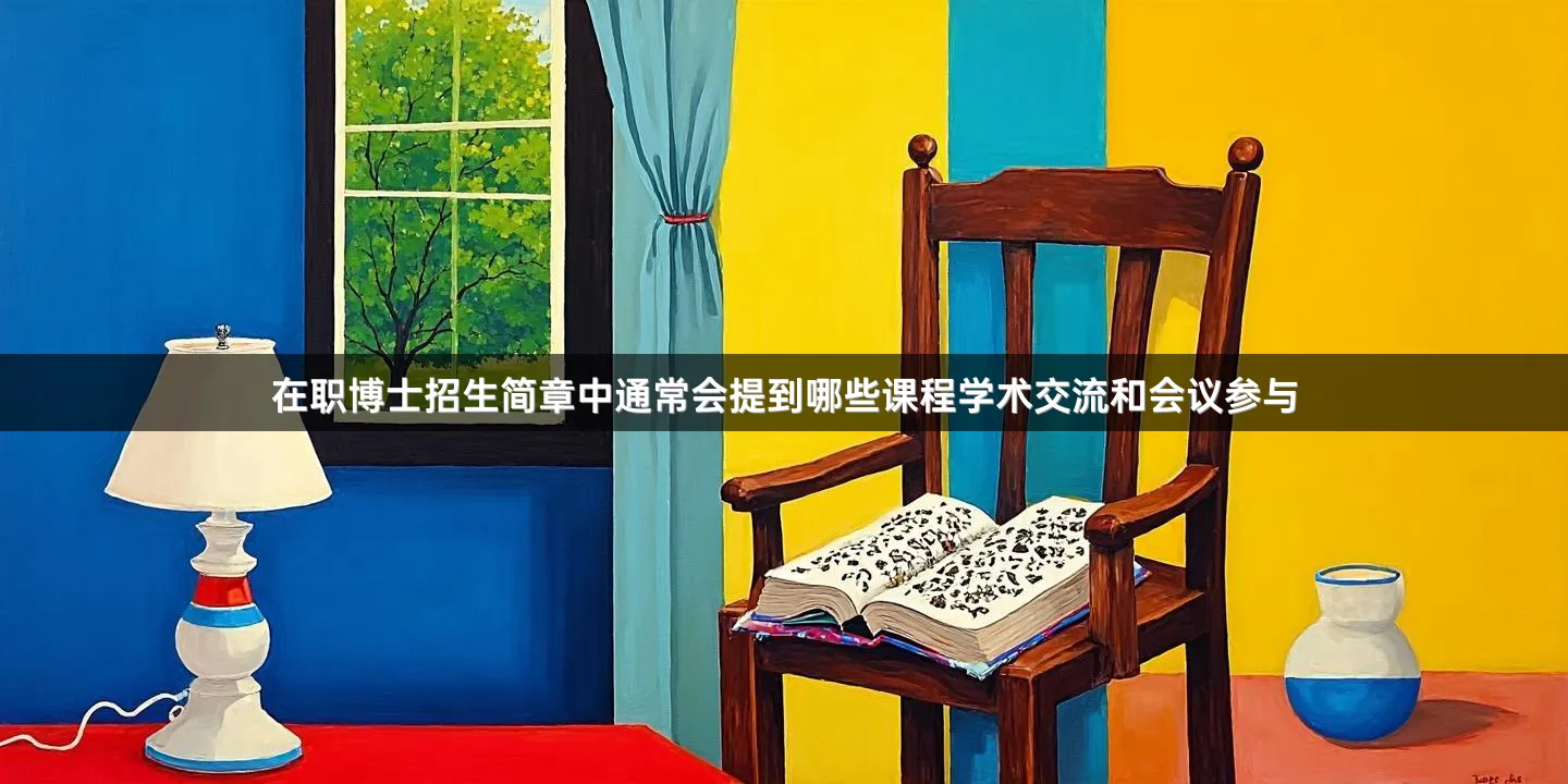在职博士招生简章中通常会提到哪些课程学术交流和会议参与