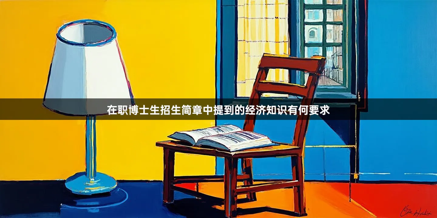 在职博士生招生简章中提到的经济知识有何要求