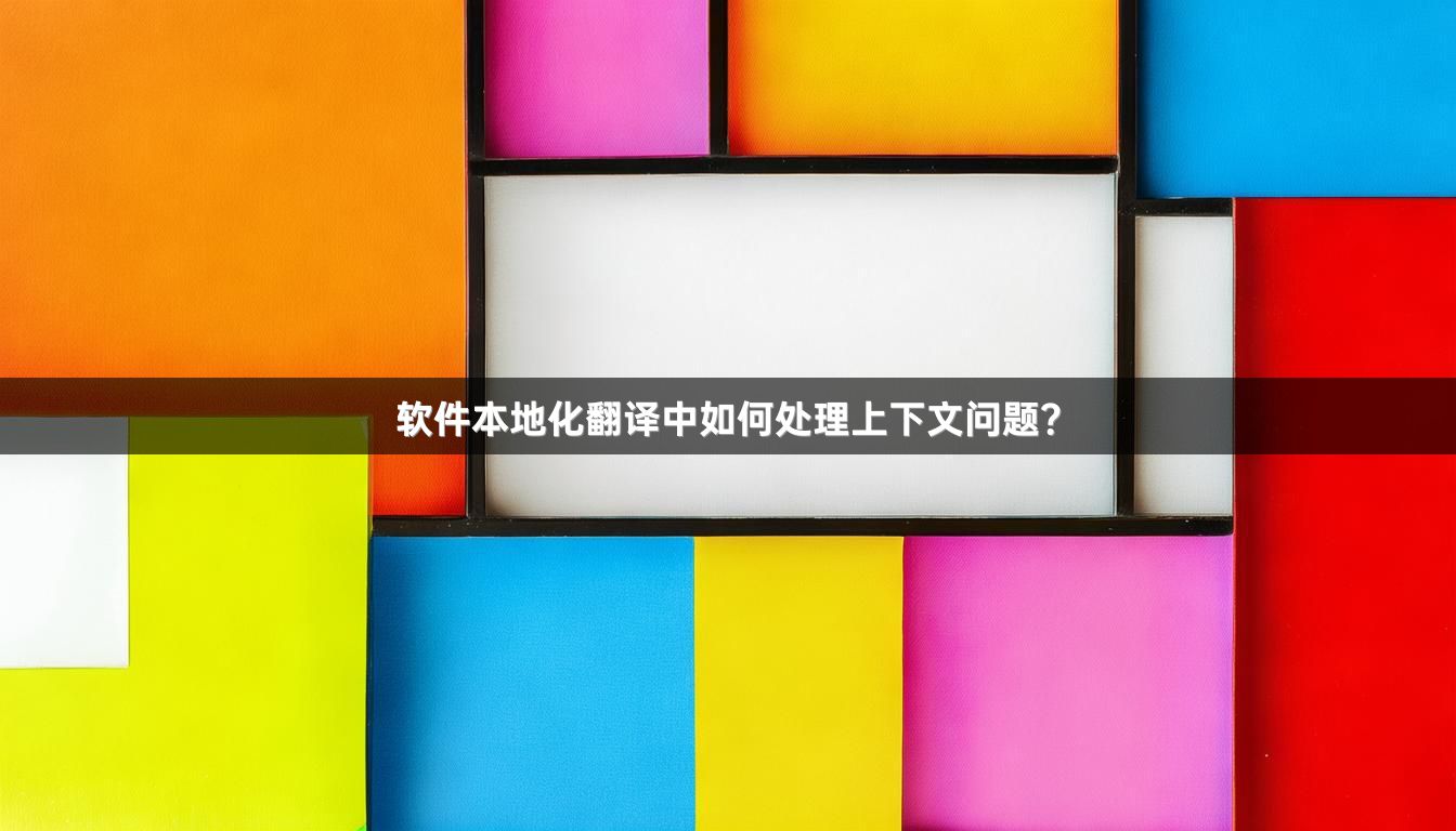 软件本地化翻译中如何处理上下文问题？