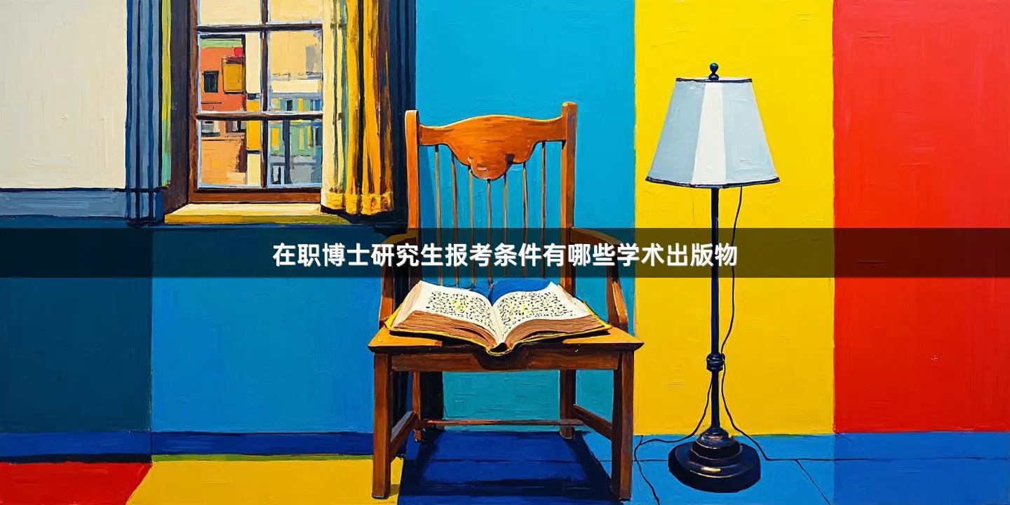 在职博士研究生报考条件有哪些学术出版物