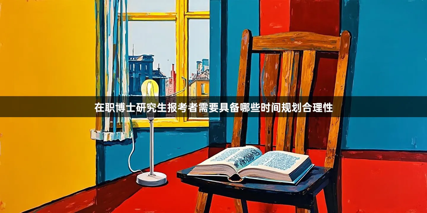 在职博士研究生报考者需要具备哪些时间规划合理性