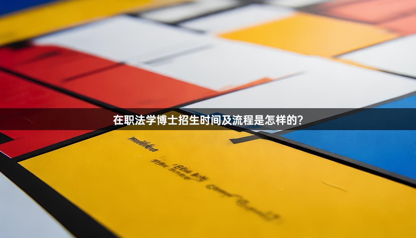 在职法学博士招生时间及流程是怎样的？
