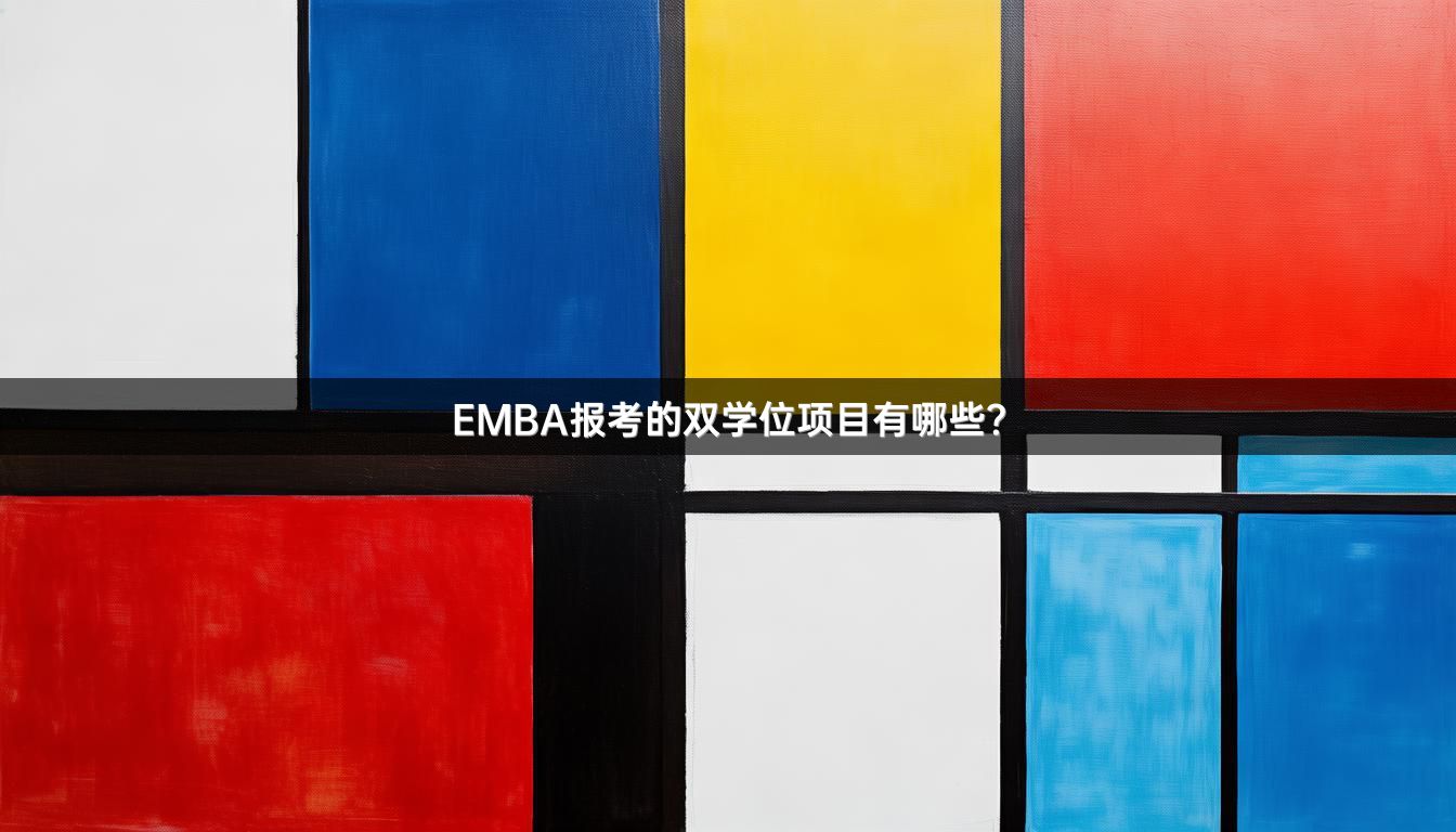 EMBA报考的双学位项目有哪些？