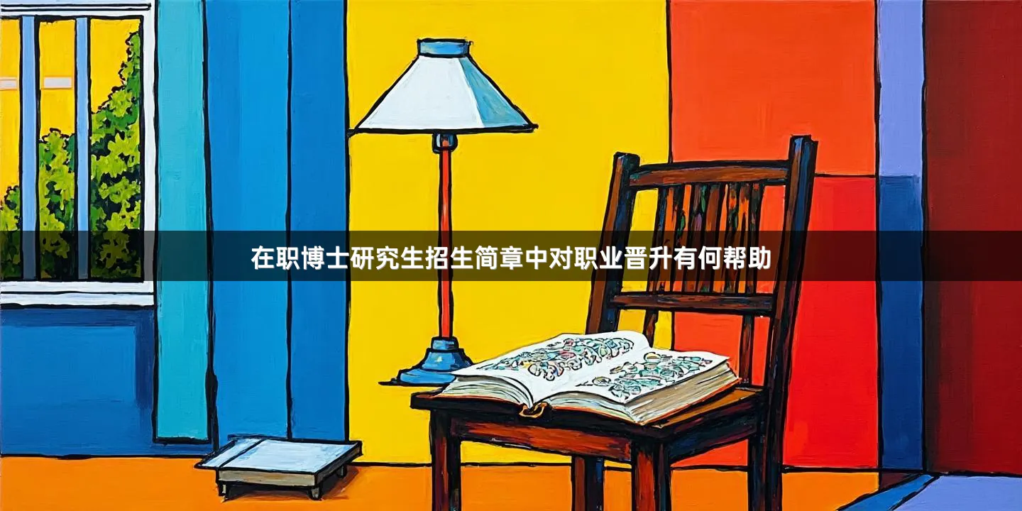 在职博士研究生招生简章中对职业晋升有何帮助