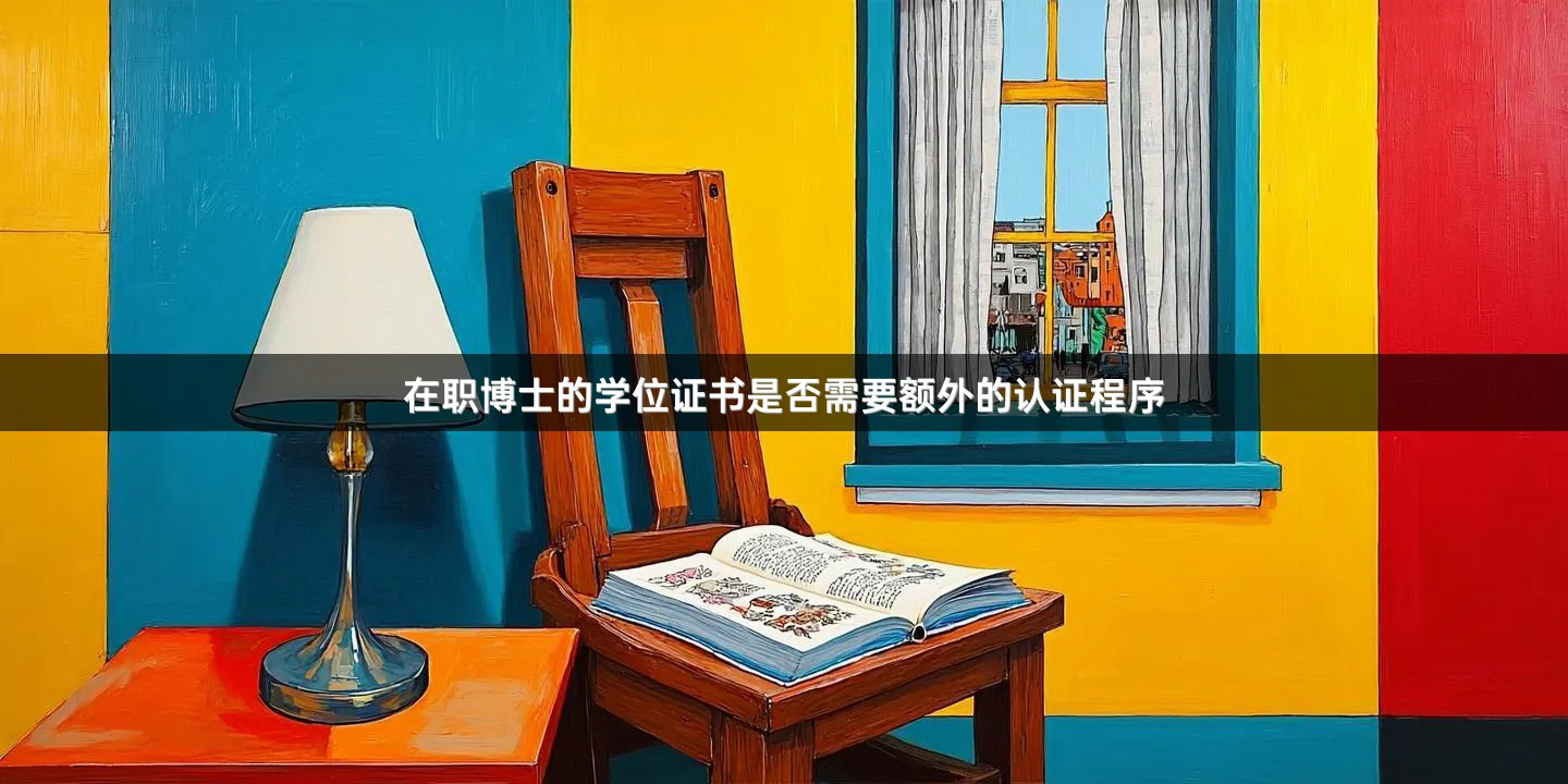 在职博士的学位证书是否需要额外的认证程序