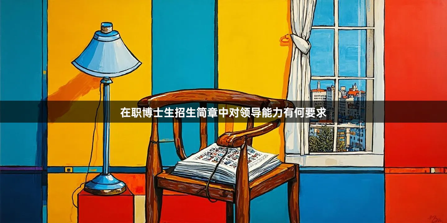 在职博士生招生简章中对领导能力有何要求