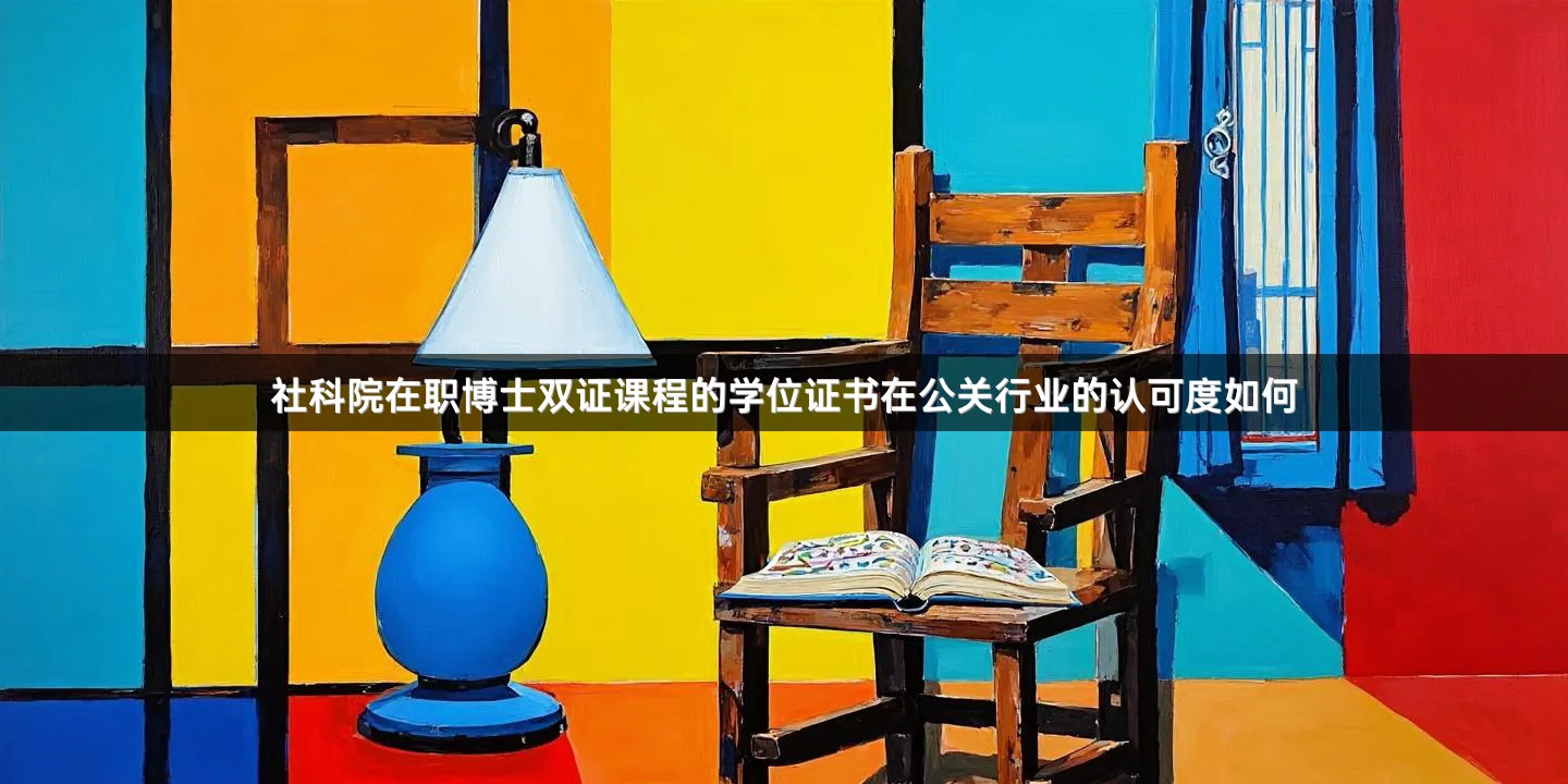 社科院在职博士双证课程的学位证书在公关行业的认可度如何