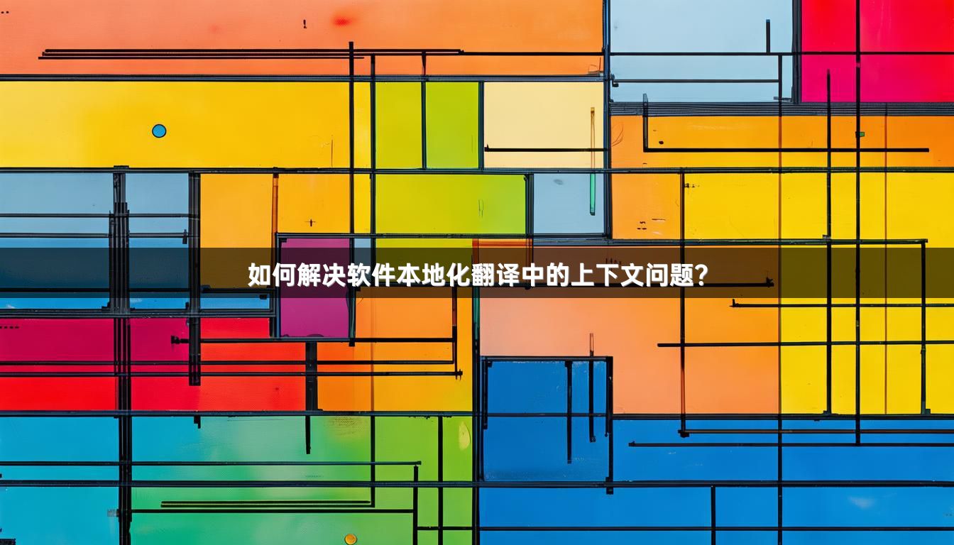 如何解决软件本地化翻译中的上下文问题？