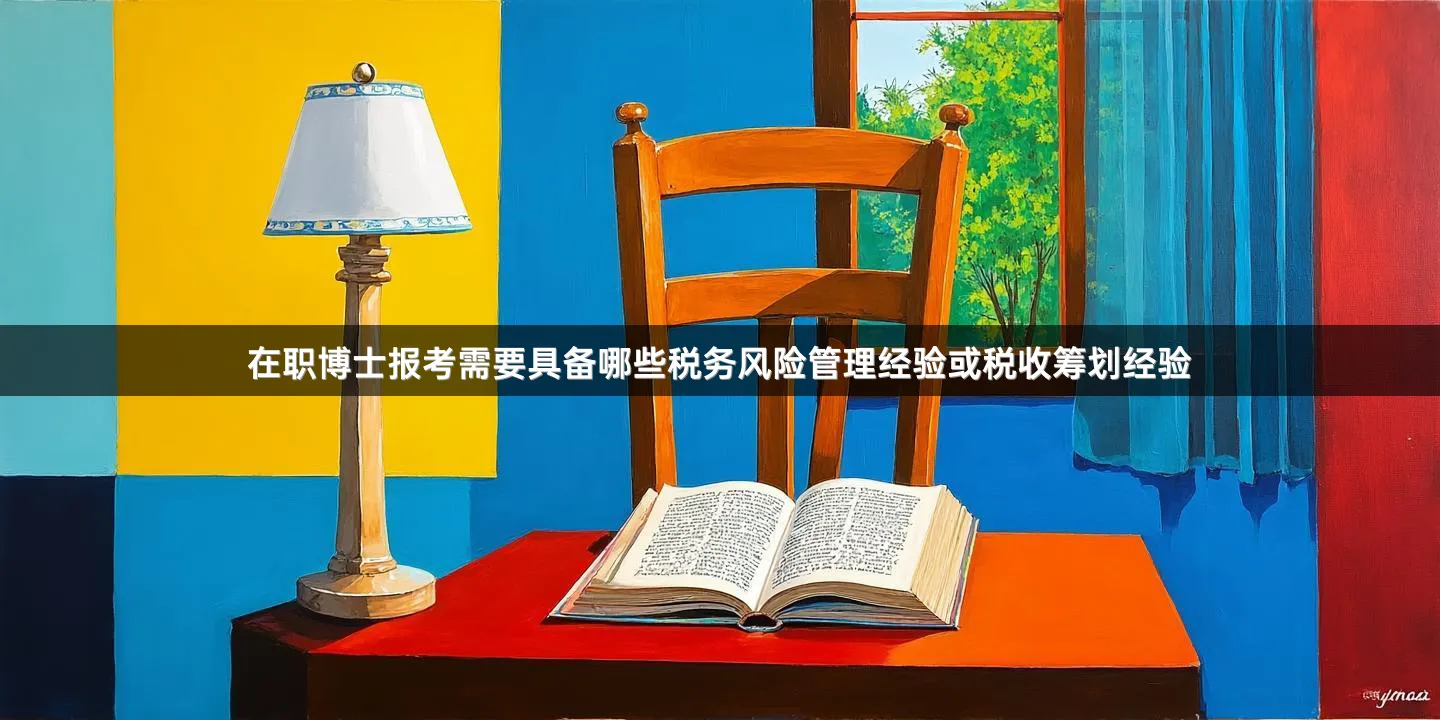 在职博士报考需要具备哪些税务风险管理经验或税收筹划经验