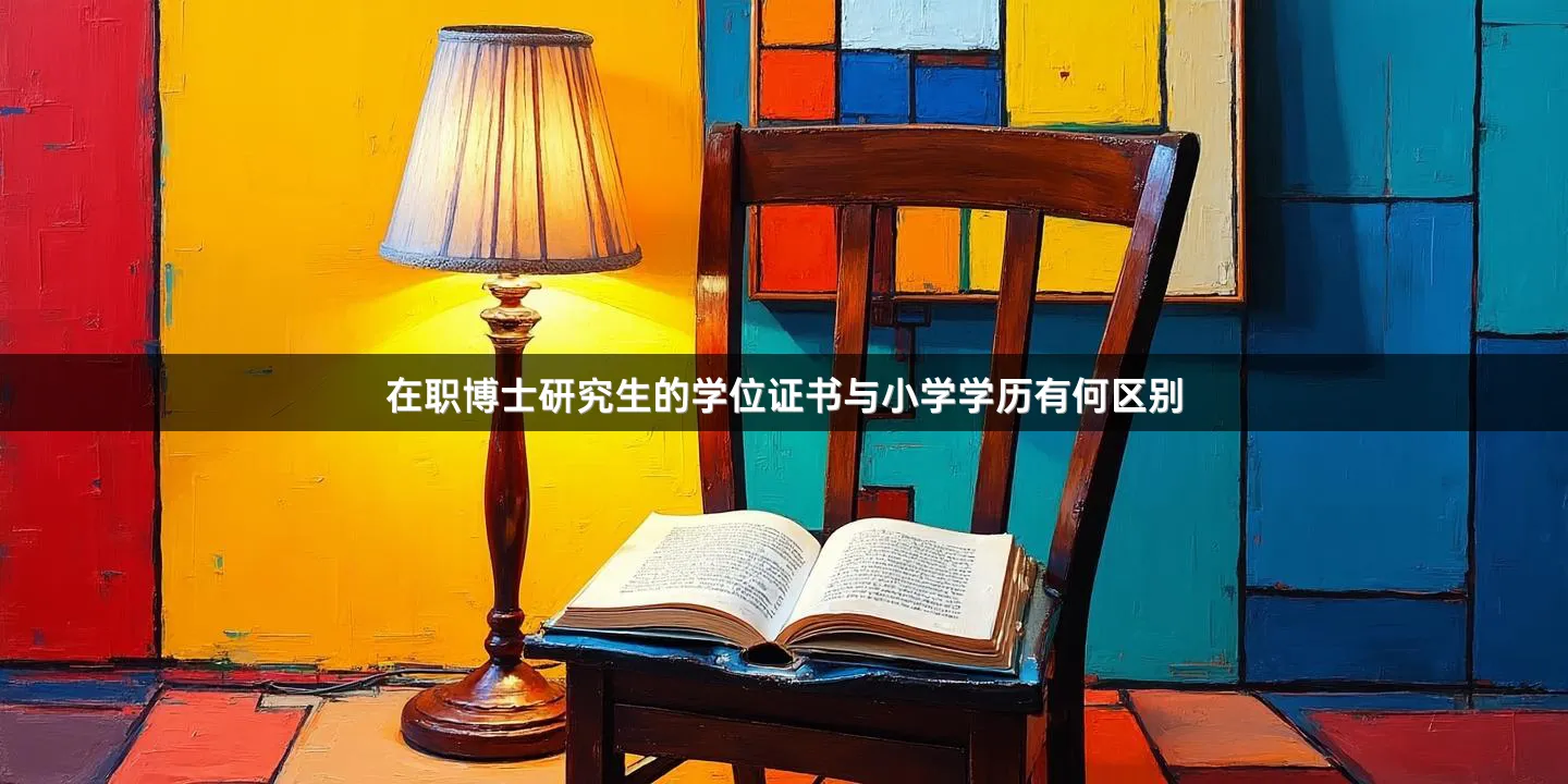在职博士研究生的学位证书与小学学历有何区别