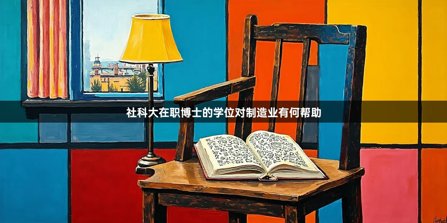社科大在职博士的学位对制造业有何帮助