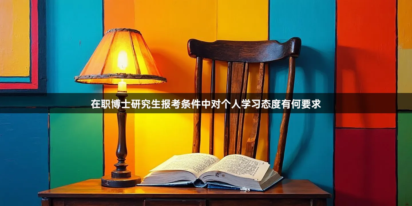 在职博士研究生报考条件中对个人学习态度有何要求