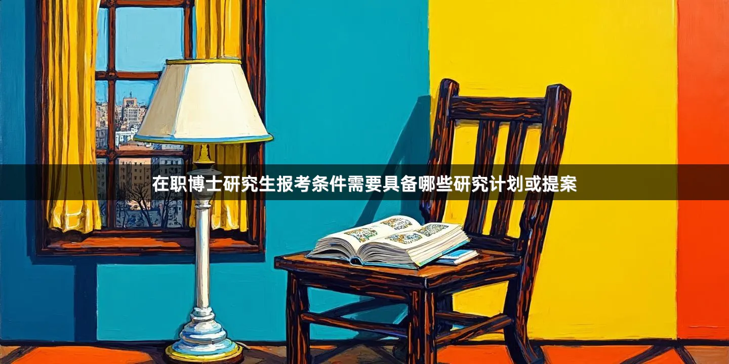 在职博士研究生报考条件需要具备哪些研究计划或提案