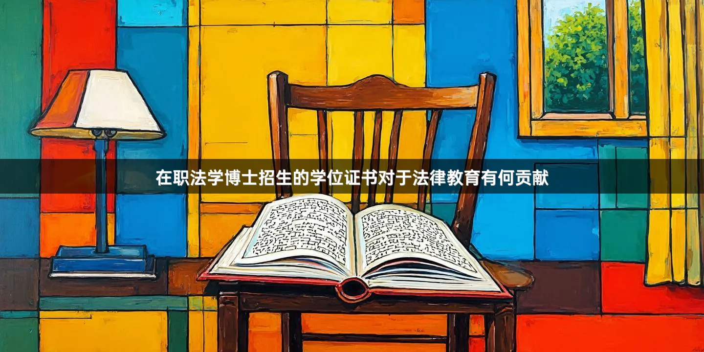 在职法学博士招生的学位证书对于法律教育有何贡献