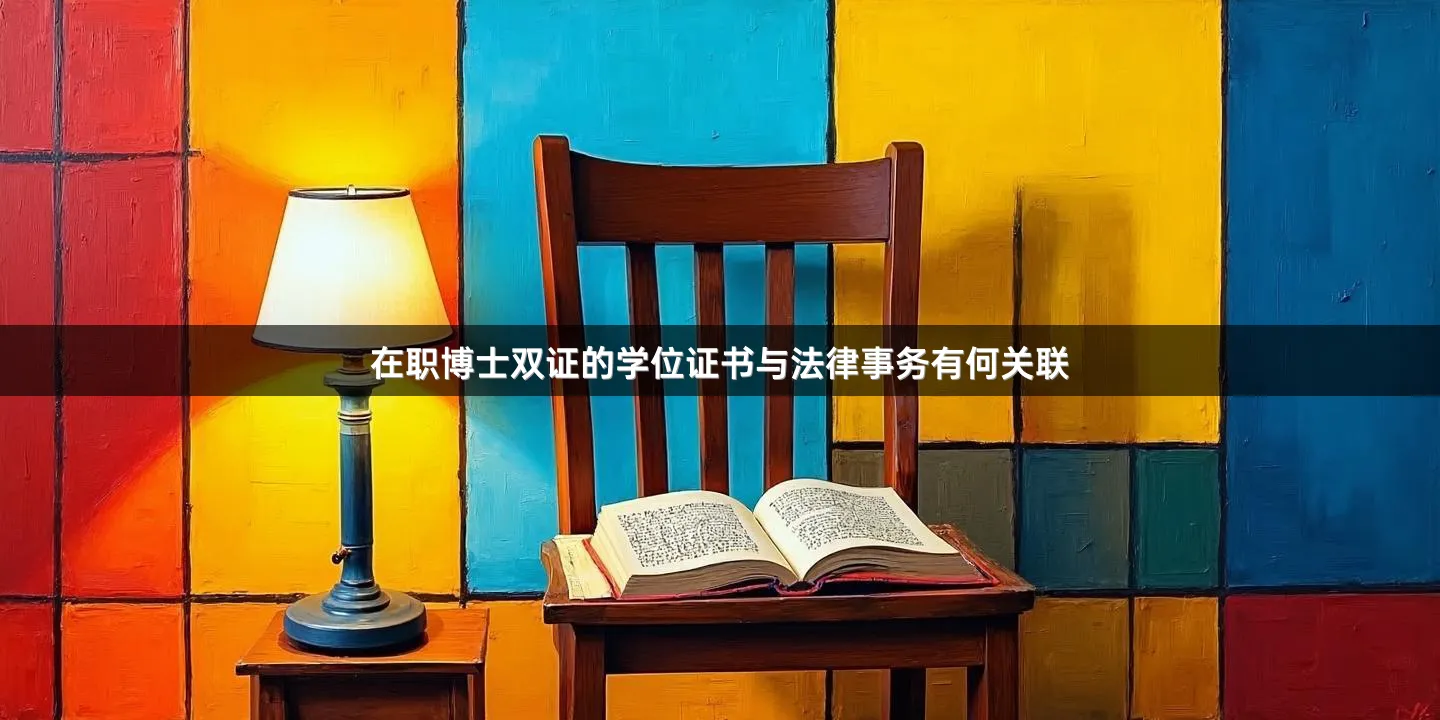 在职博士双证的学位证书与法律事务有何关联