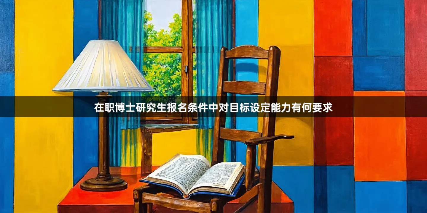 在职博士研究生报名条件中对目标设定能力有何要求