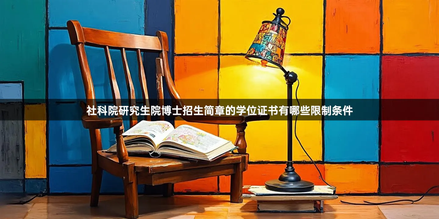 社科院研究生院博士招生简章的学位证书有哪些限制条件