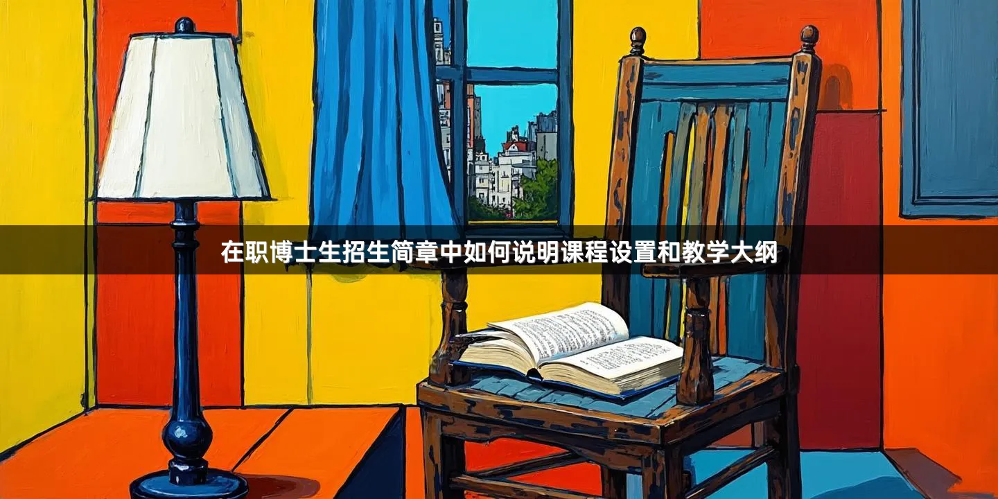 在职博士生招生简章中如何说明课程设置和教学大纲