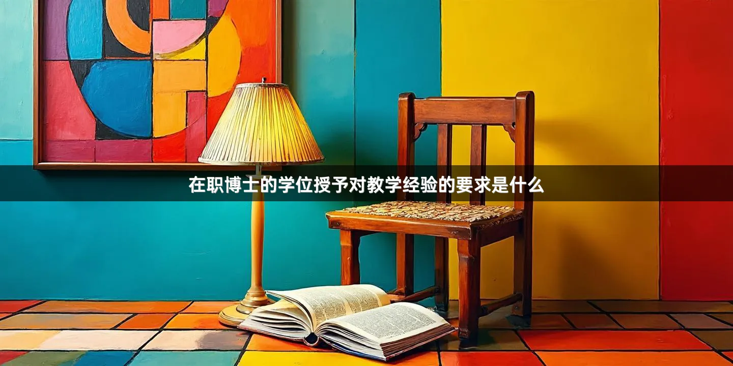 在职博士的学位授予对教学经验的要求是什么