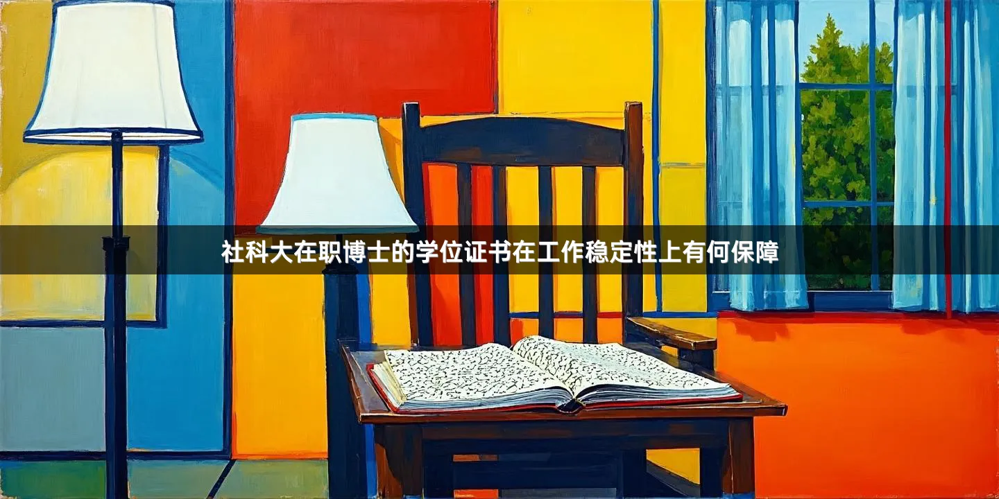 社科大在职博士的学位证书在工作稳定性上有何保障