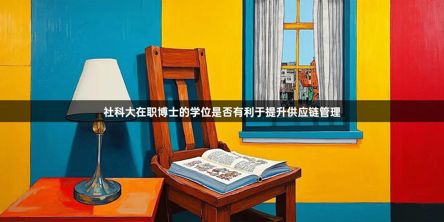 社科大在职博士的学位是否有利于提升供应链管理