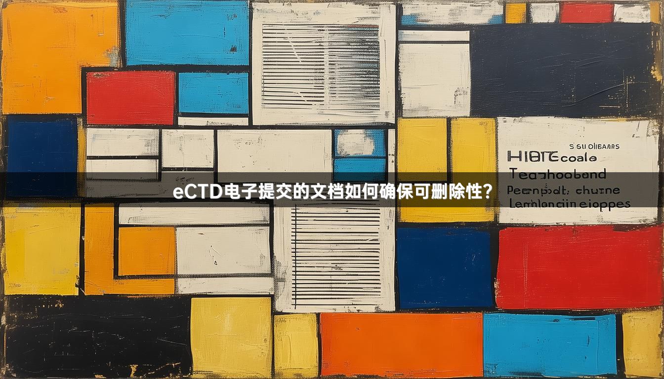 eCTD电子提交的文档如何确保可删除性？