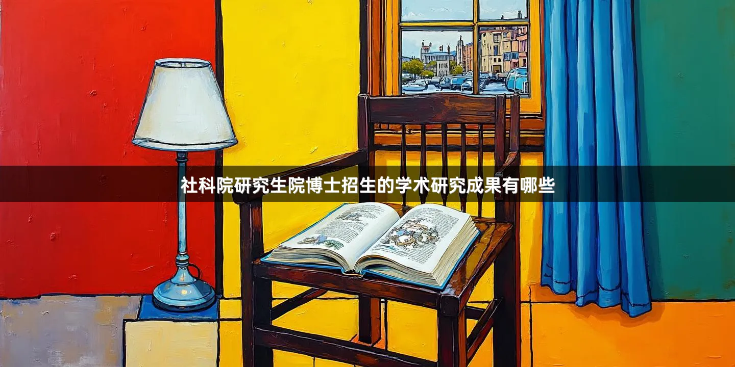 社科院研究生院博士招生的学术研究成果有哪些