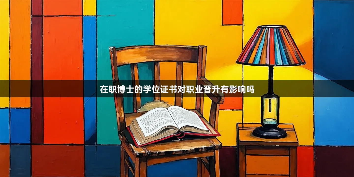 在职博士的学位证书对职业晋升有影响吗