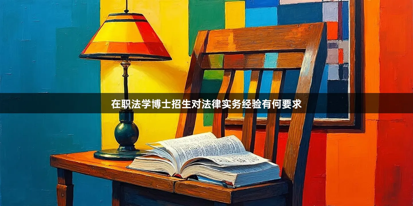 在职法学博士招生对法律实务经验有何要求
