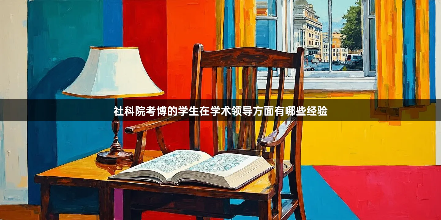 社科院考博的学生在学术领导方面有哪些经验