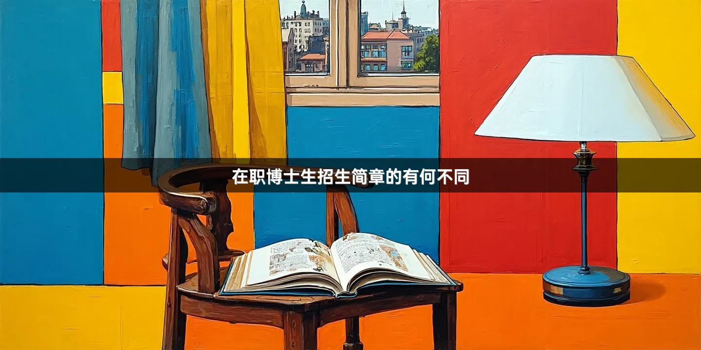 在职博士生招生简章的有何不同