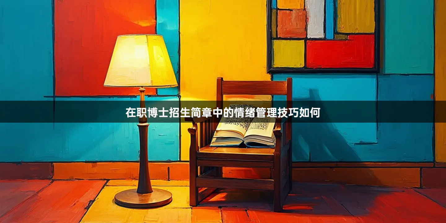 在职博士招生简章中的情绪管理技巧如何