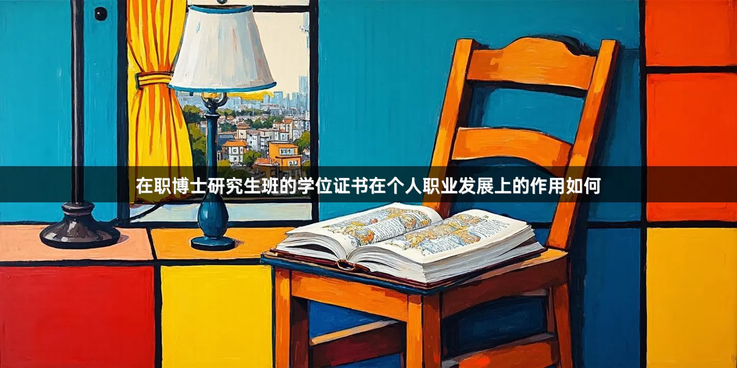 在职博士研究生班的学位证书在个人职业发展上的作用如何