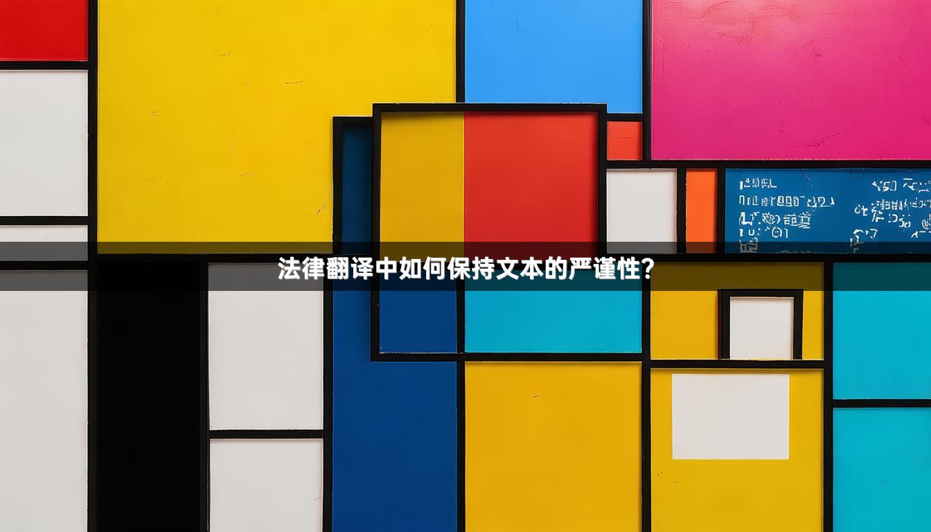 法律翻譯中如何保持文本的嚴(yán)謹(jǐn)性？