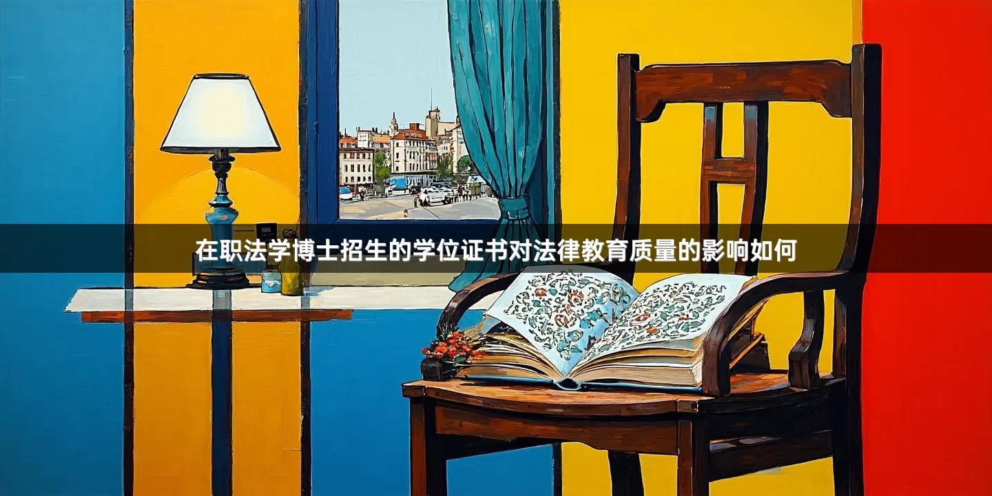 在职法学博士招生的学位证书对法律教育质量的影响如何