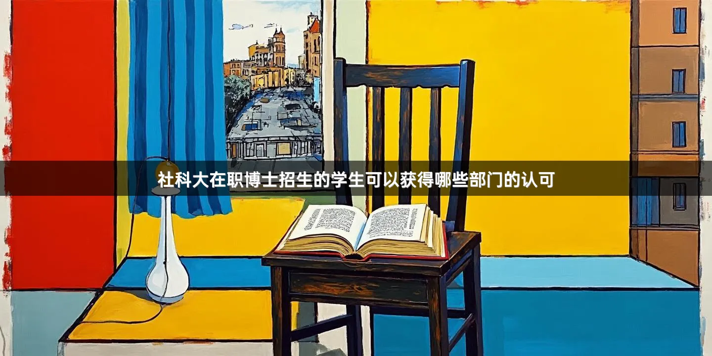 社科大在职博士招生的学生可以获得哪些部门的认可