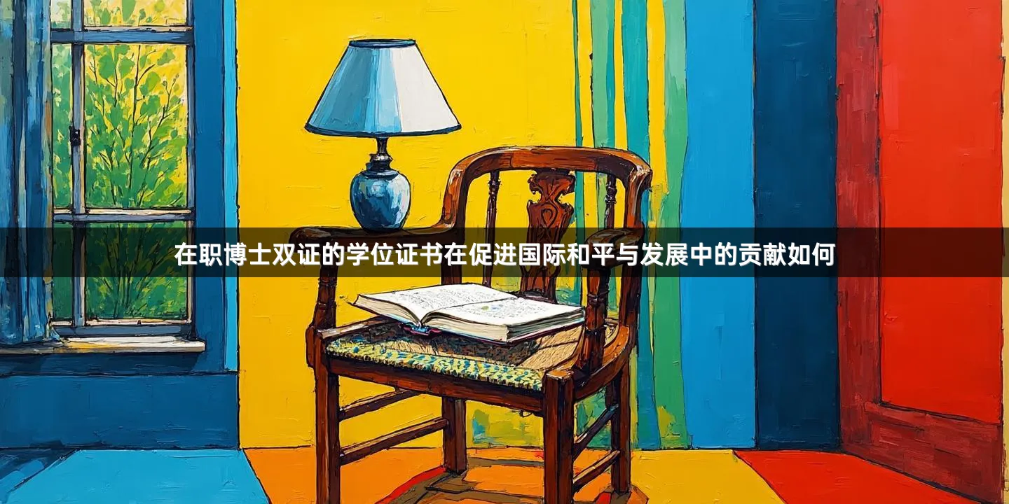 在职博士双证的学位证书在促进国际和平与发展中的贡献如何