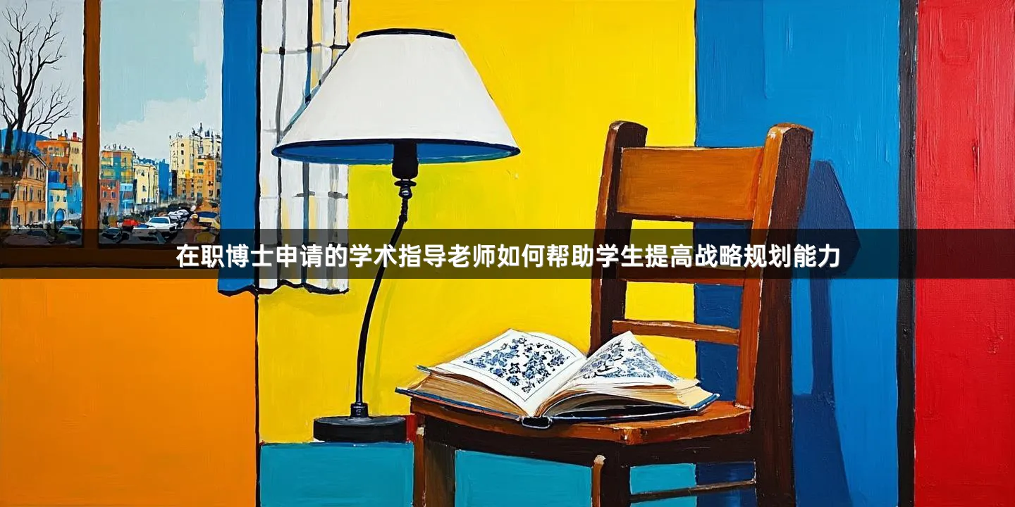 在职博士申请的学术指导老师如何帮助学生提高战略规划能力