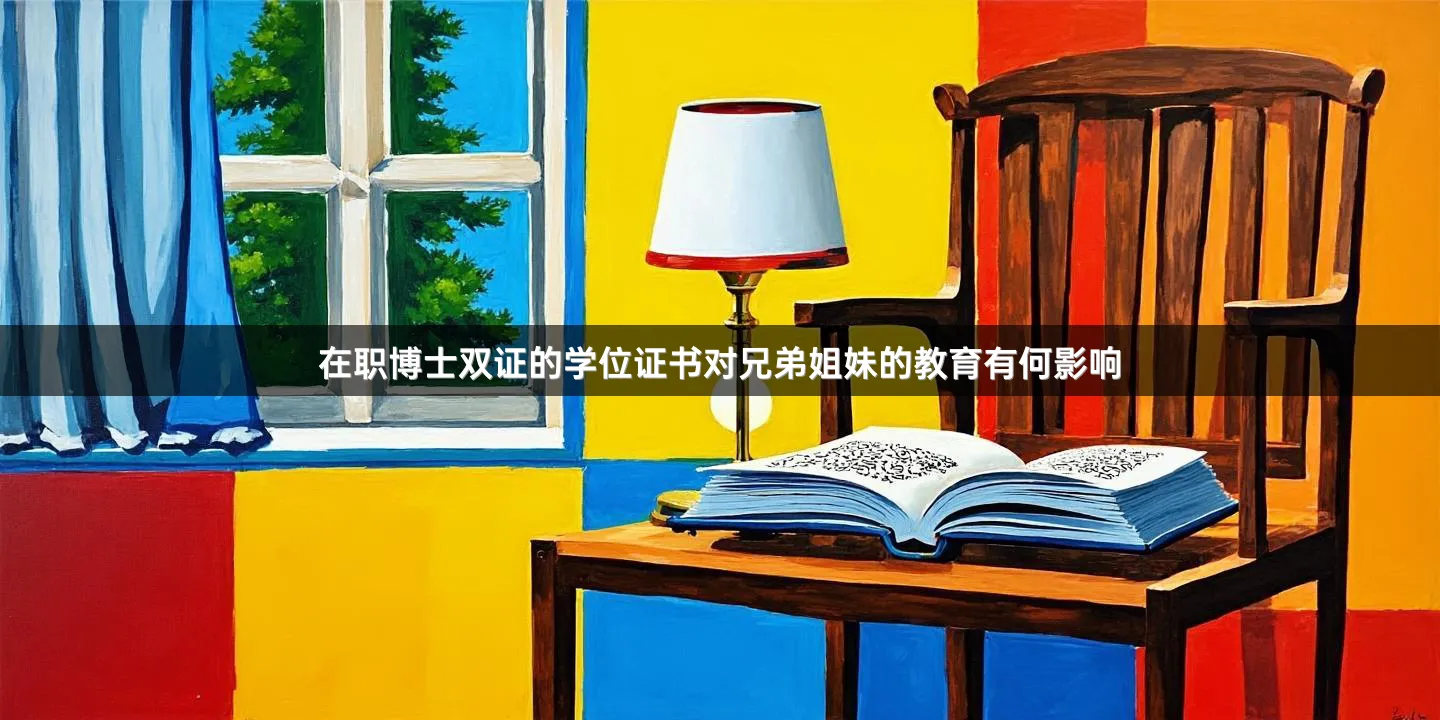 在职博士双证的学位证书对兄弟姐妹的教育有何影响