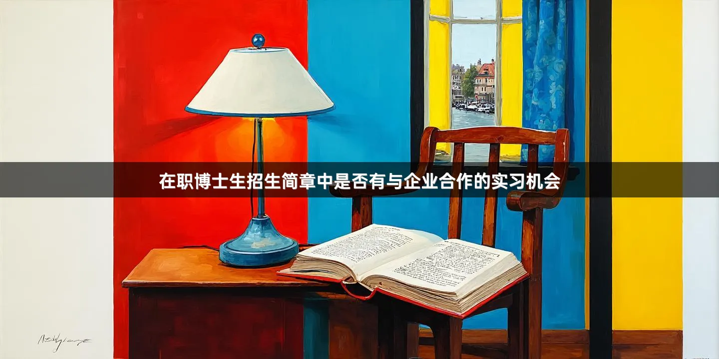 在职博士生招生简章中是否有与企业合作的实习机会