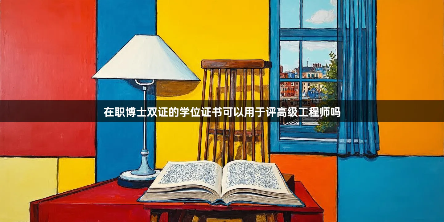在职博士双证的学位证书可以用于评高级工程师吗