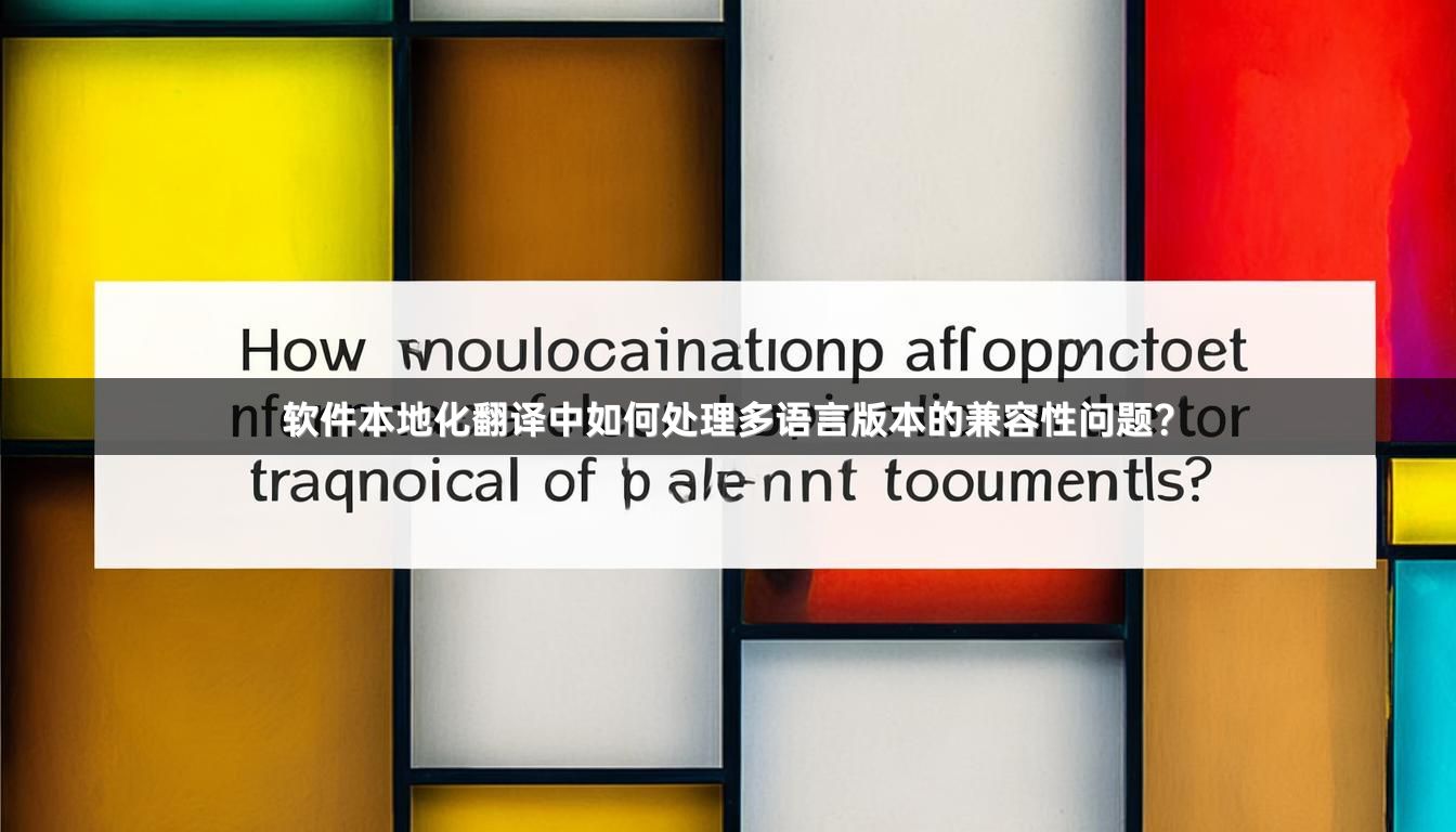 软件本地化翻译中如何处理多语言版本的兼容性问题？